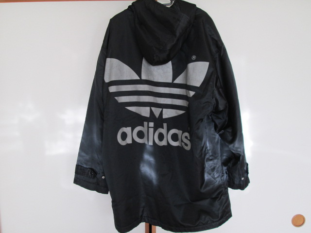 アディダス　adidas　ベンチコート　黒　L　デサント製_1