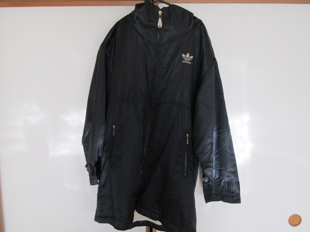 アディダス　adidas　ベンチコート　黒　L　デサント製_2