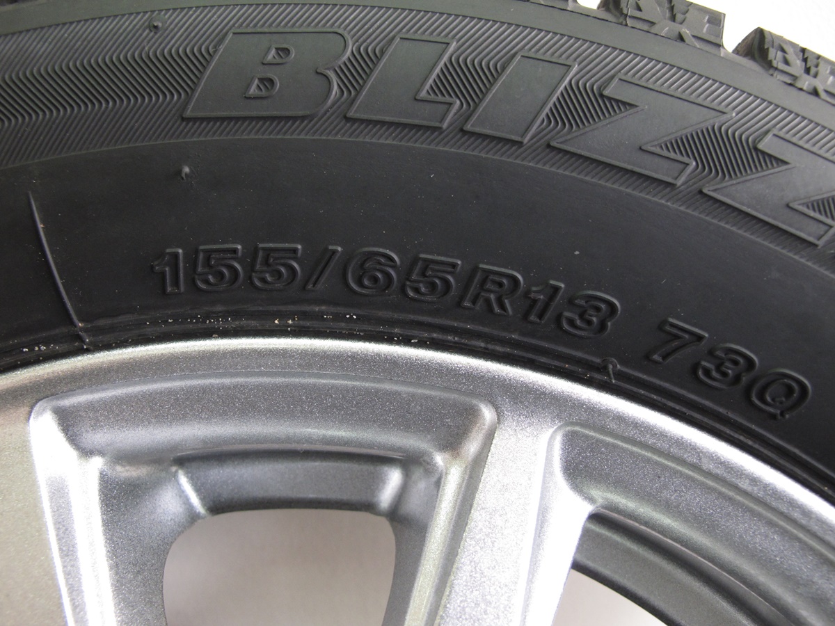 スタッドレスタイヤセット13インチ ☆軽カー☆ZACK☆REVOGZ 155/65R13 