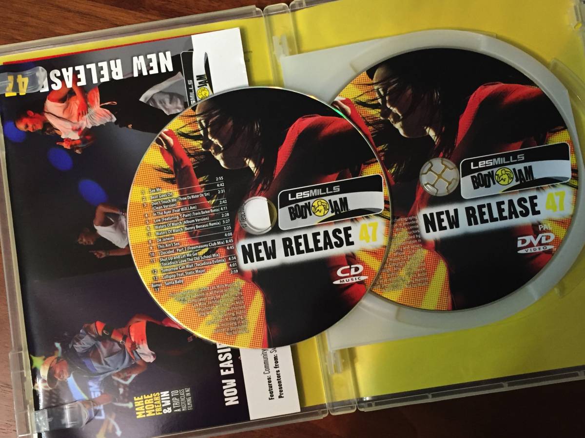 スポーツ・フィットネス LESMILLS BODYJAM 47 CD DVD レスミルズ ボディジャム 47 教習用DVD+CD lesmills