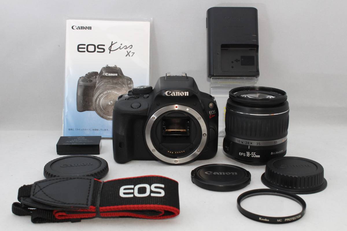 美品!!】Canon キヤノン EOS Kiss X7 レンズセット☆EF-S18-55mm