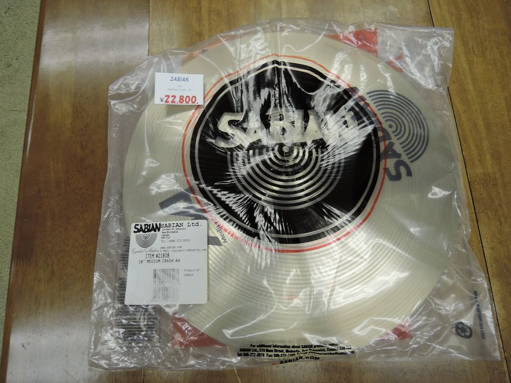 専用品です □新品 セイビン 18 AA Medium Crash 21808 SABIAN Cymbals