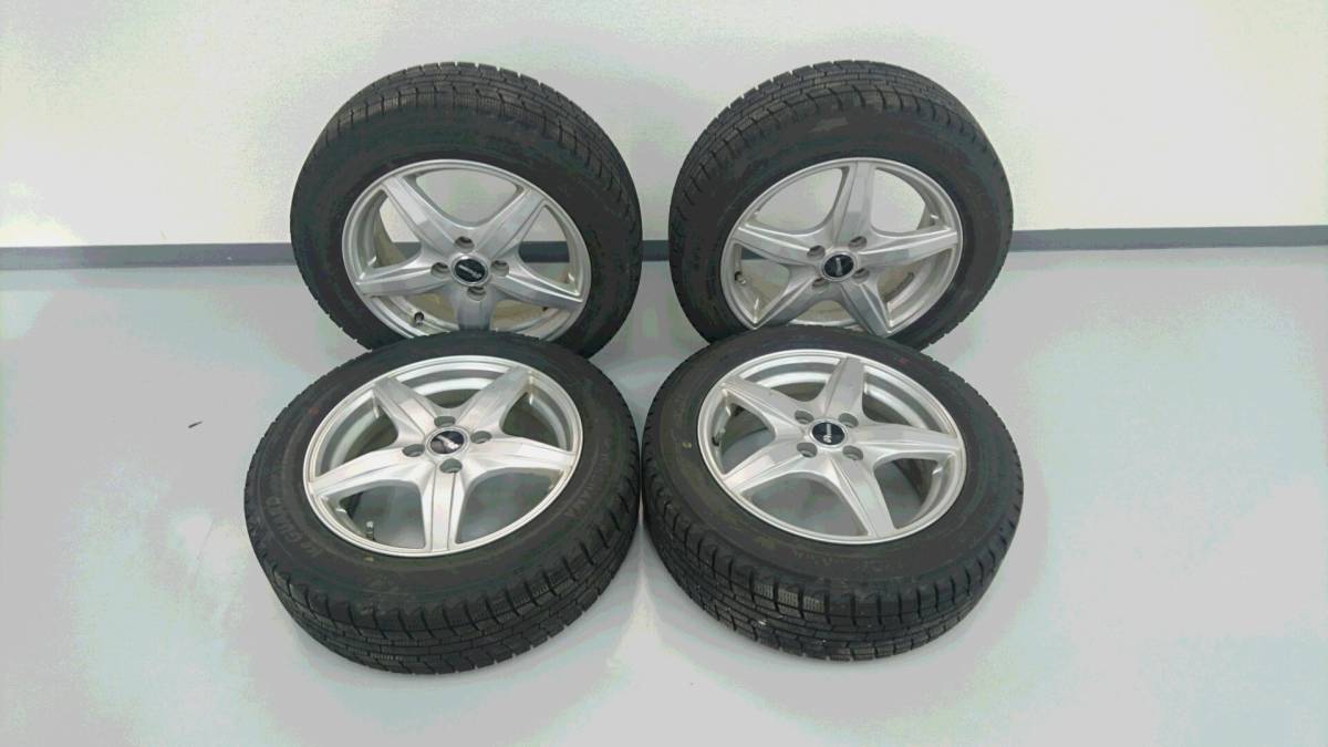 ★SIBILLA-TZ 15×6J 4穴 アルミ 冬タイヤ付 ヨコハマ 185/65R15 4本セット★