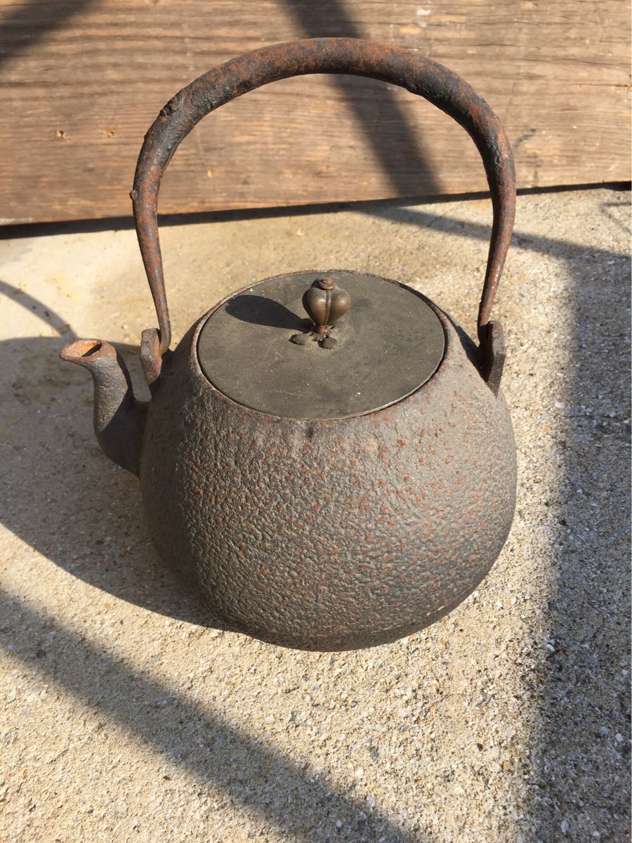 茶釜 南方鉄瓶 茶器 茶釜 鉄 急須 茶道具 鉄瓶 銘あり 南部鉄器 【公式通販】