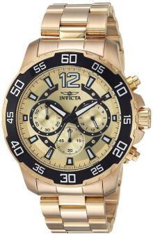 定価9.5万☆インビクタ Invicta 腕時計 プロダイバー ゴールド ブラック クロノグラフ　ウォッチ 2288715 逆輸入海外セイコー上位 Invicta