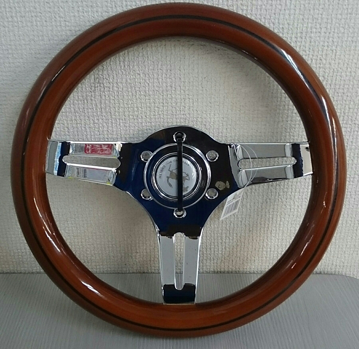 新品ウッドステアリング 小径29パイ MOMO NARDI OBA 旧車 29パイ 29φ