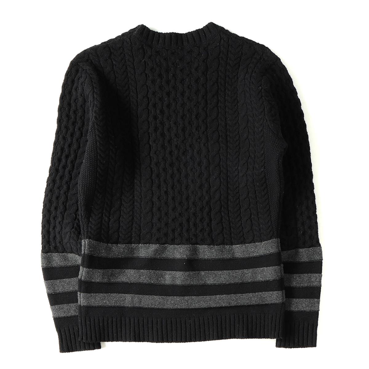 美品 NEIGHBORHOOD ネイバーフッド 15AW ボーダー フィッシャーマン 