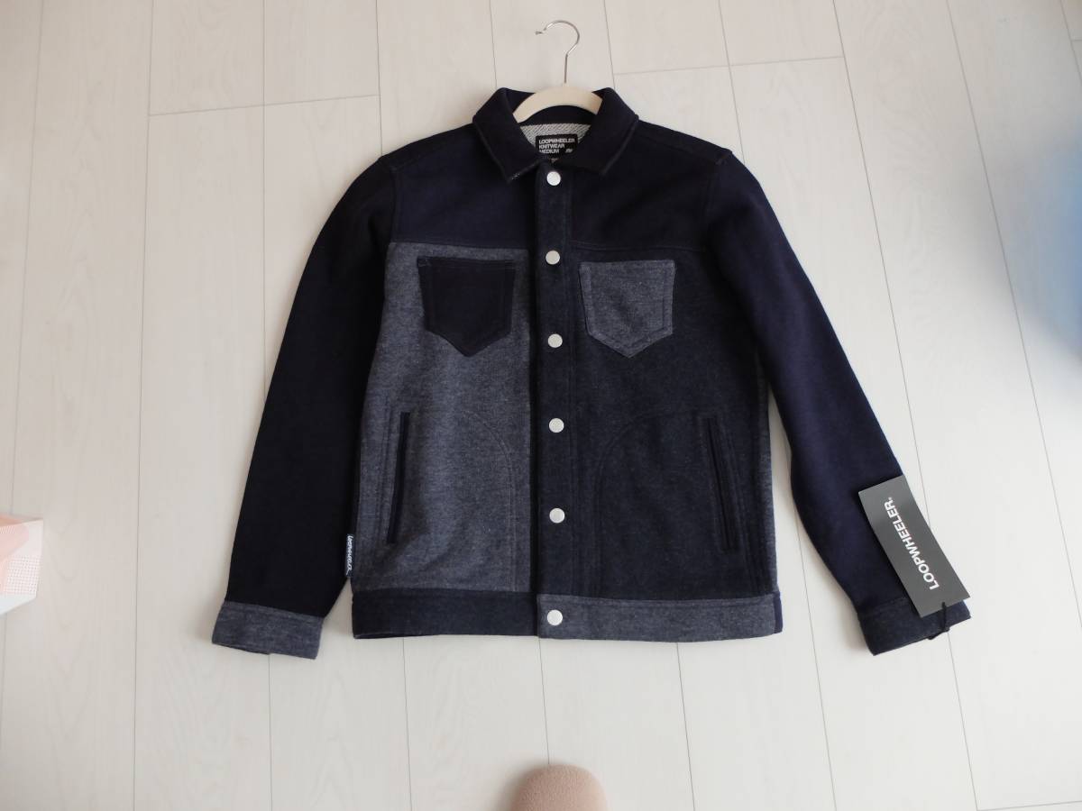 人気定番，100%新品 2017 受注会オーダーのみ タグ付き 超限定 ループウィラー LOOPWHEELER ウール トラッカージャケットMネイビー定価45 360円(ジャンパー、ブルゾン)｜売買されたオークション情報、yahooの商品情報 男性用
