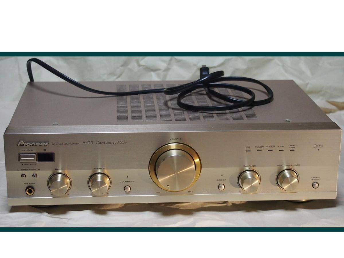 パイオニア A-D3 プリメインアンプ 動作OK A-D3 Pioneer パイオニア