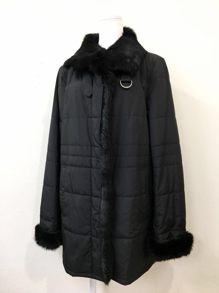 BURBERRY LONDON バーバリー 着脱式ファートリミング ナイロン系 裏地 