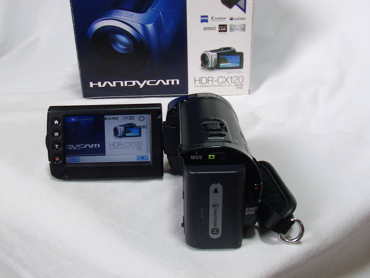 SONYハイビジョンカメラHDR-CX120ブラック(動作品) G2368 SONY