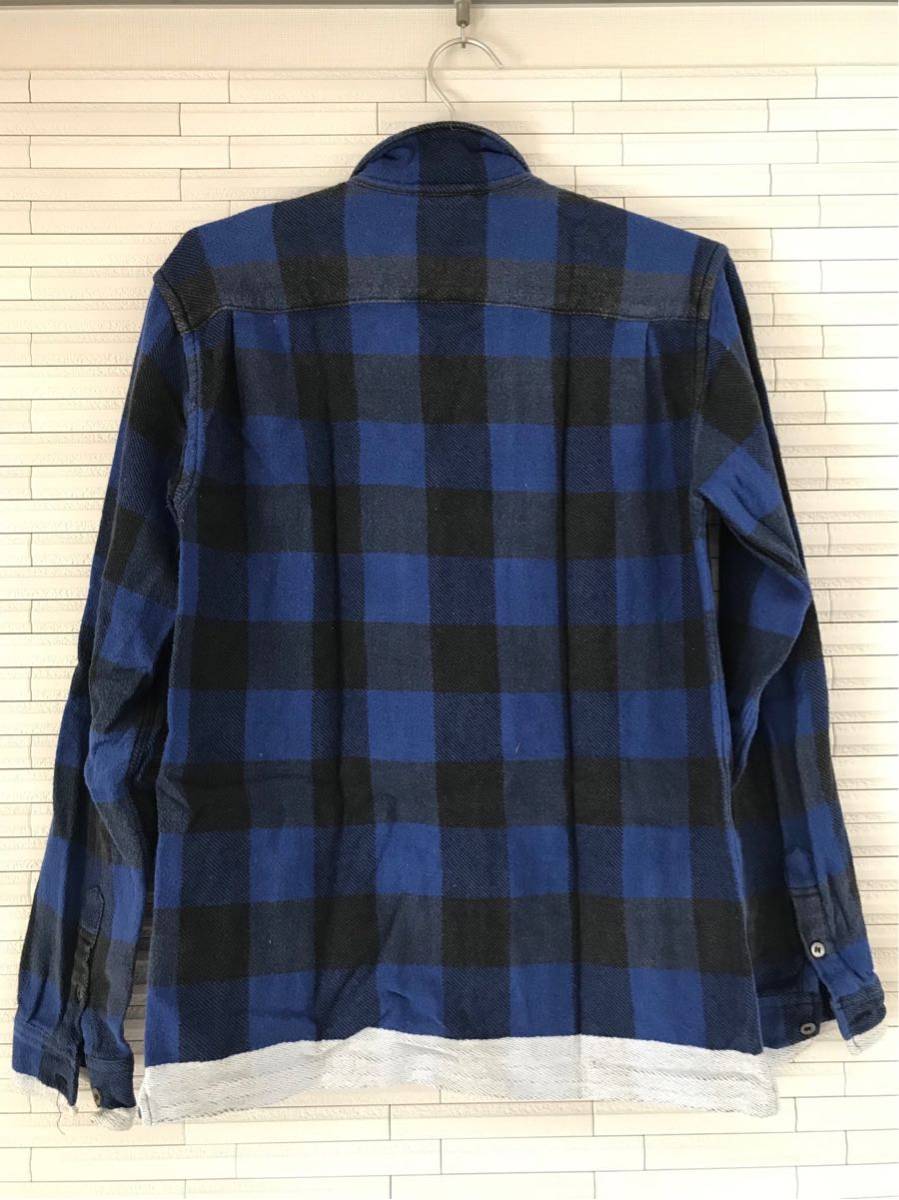 GOODENOUGH ラインネルシャツ 青 (グッドイナフ 時しらず) グッドイナフ GOODENOUGH - GOOD ラインネルシャツ☆Mサイズ☆ M