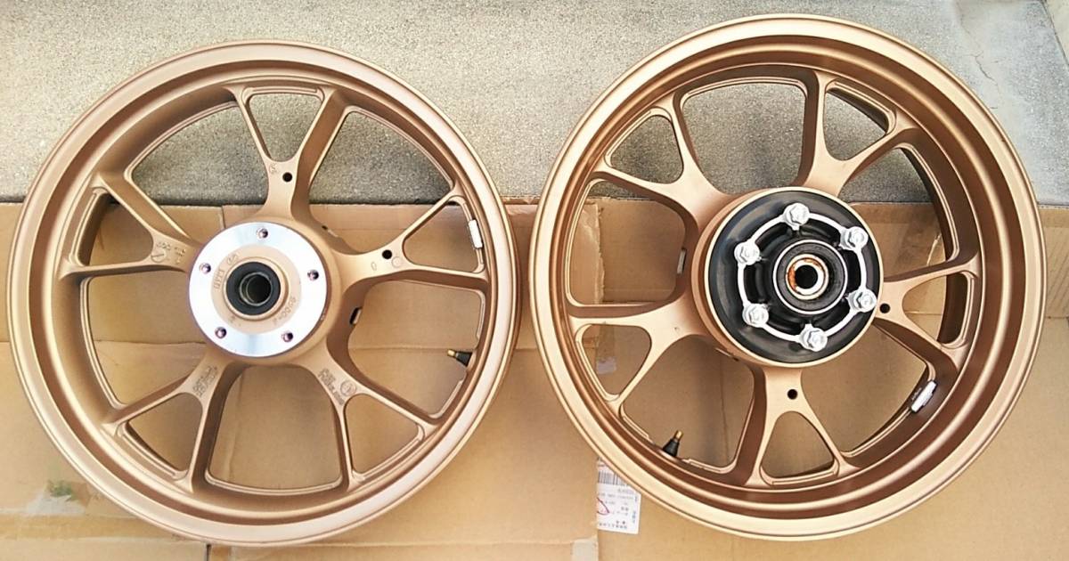 ☆カワサキ ZRX1200 DAEG 純正 ホイール 前後セット ダエグ ゴールド☆KMSY