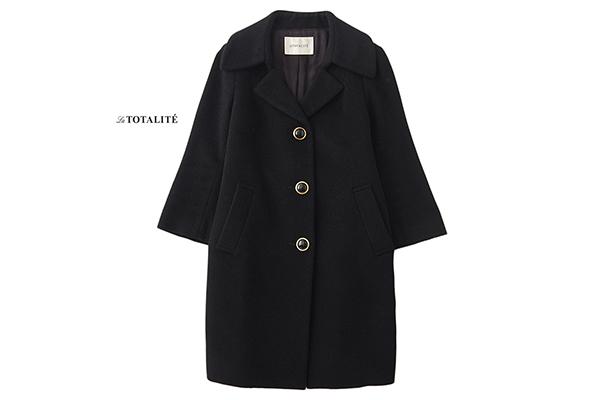 美品★ラ・トータリテ3.5万★9号★デザインコート黒J058