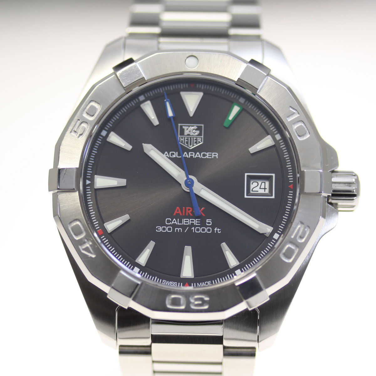 【TAG HEUER】タグホイヤー アクアレーサー AIR-K3 錦織圭 日本限定400本 自動巻 腕時計 キャリバー5 WAY2116.BA0910中古美品