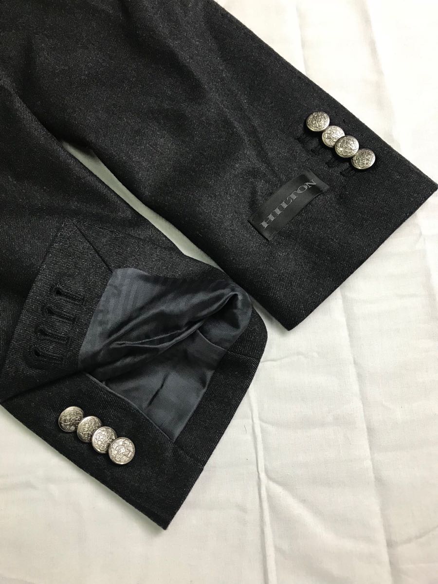 HILTON×RING JACKET 銀ボタン ダブルジャケット サイズL ヒルトン