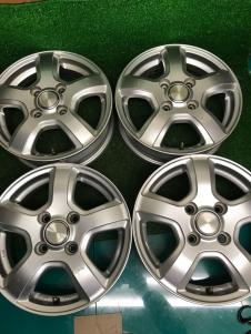 GRASS HN 13×4.00B PCD:100 4穴 ＋42mm 中古 4本SET アルミホイール