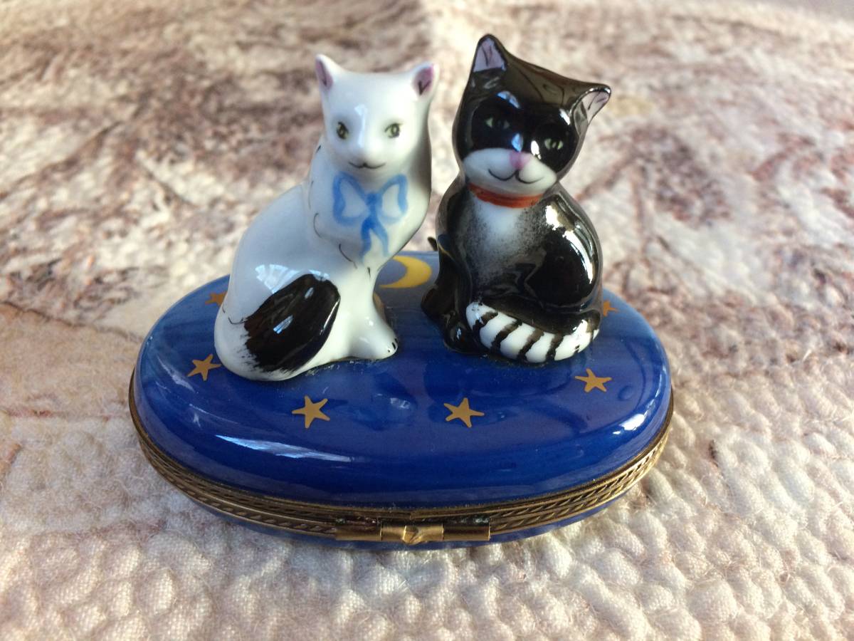 リモージュボックスBOX キャット猫シリーズLimoges リモージュボックス