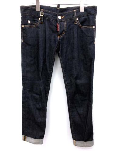 ディースクエアード DSQUARED2 デニムパンツ クロップド 40 青 13AW