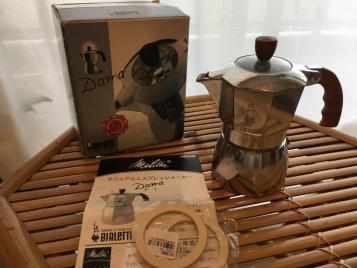 BIALETTIビアレッティ☆マニュアルエスプレッソメーカー☆交換パッキン付き☆3カップ直火式_1