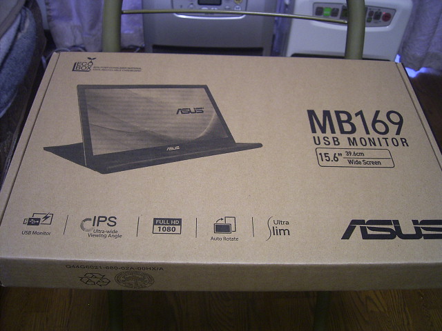 美品 ASUS MB169B+ 15.6インチ USB3.0接続 フルHD IPS液晶 モバイルモニタ 2017年製 BOX