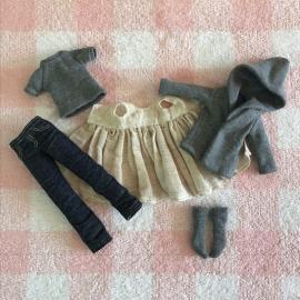 ブライス アウトフィット グレー色のセット ,◇◇1/6DOLLOutfit