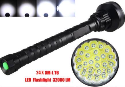 ラスト1個のため値下げしました！【新品☆未使用☆即納】LED懐中電灯 CREE社製　XM-L T6　LED24個搭載　32000LM