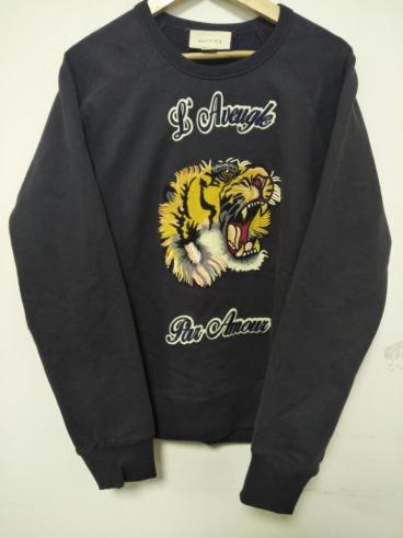 グッチ GUCCI tiger パッチ スウェットシャツ スウェット