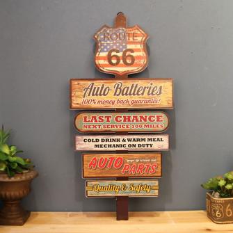 アメリカンレトロ ルート66 ブリキ 木製 看板壁掛け 08 看板 売買されたオークション情報 Yahooの商品情報をアーカイブ公開 オークファン Aucfan Com