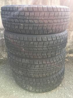 美品ダンロップ DSX 195/65R15 中古バリ山4本 スタッドレス ダンロップ 