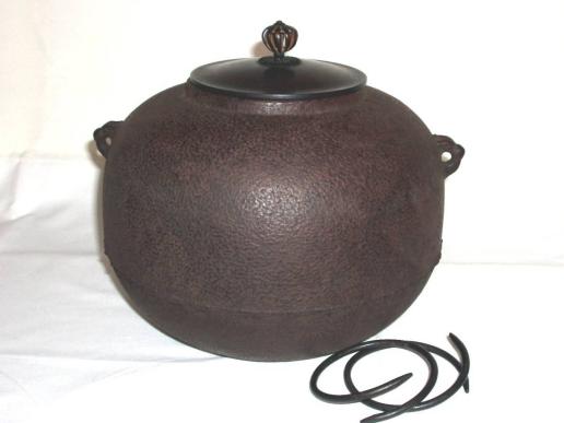 茶道具 あじろ鉄 今日庵 風炉用釜_1