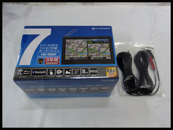 送料無料，人気セール Speeder 高画質フルセグ搭載 7インチ GPSポータブルナビ HD-066F フィルムアンテナA066付き 品(その他)｜売買されたオークション情報、yahooの商品情報をアーカイブ公開 - オークファン その他