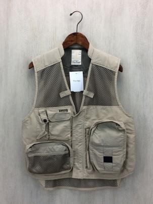 Foxfire◆ベスト/L/ナイロン/BEG/無地