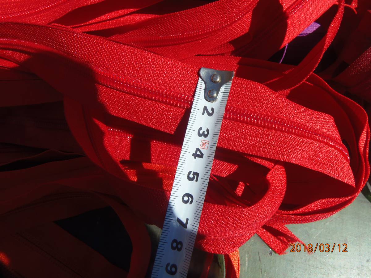 ⑥◆大量出品中!◆職人仕様◆レザークラフト・鞄製造◆ロングファスナー◆未裁断品◆YKK他◆まとめて