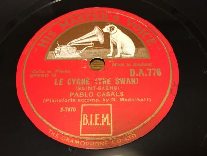  歴史的名演 英HMV10吋SP パブロ カザルスのチェロによるサン=サーンス 白鳥 シューベルト 楽興の時 極美盤(クラシック)｜売買されたオークション情報、yahooの商品情報をアーカイブ公開 - オー クラシック