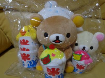 原宿店オープン記念 リラックマストア 限定 かき氷ぬいぐるみ