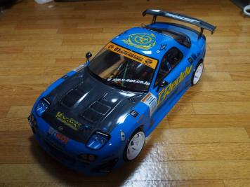 DRIFT PACKAGE タイプC+ブラシレスモーター+RE AMEMIYA RX-7 FD3S +KO EX-5UR 部品てんこ盛り