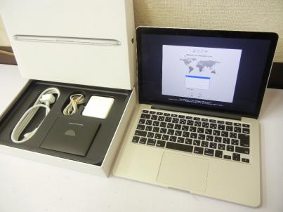 8891 MacBook Pro Retina， 13-inch 13.3/2.7GHz/8GB/128GB MF839J/A