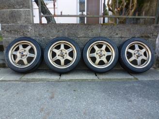 VOLK RAYS TE37c ブロンズ　14×５J　４H　pcd100 off+45　希少 軽四サイズ