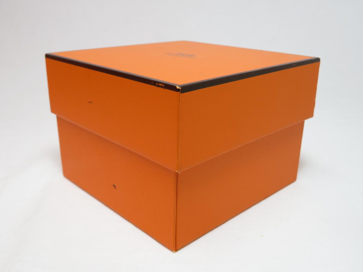 美品 エルメス 空箱 取扱説明書 オレンジ 付属品 腕時計 時計ケース ケリー HERMES エルメス 時計 ケース 箱 BOX 取扱説明書 オレンジ W約11cm×H約