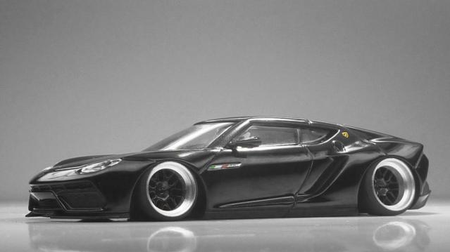京商1/64改くじ ランボルギーニ アステリオン深リムSTANCE