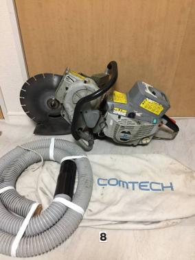 (8) 中古 コムテック 吸塵式 エンジンカッター SZ300DB-Ⅱ すう象くん コンクリートカッター