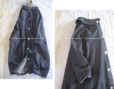 新作入荷，送料無料 ::ハンドメイド cottonデニム インディゴ//ライトコート：:(ワンピース)｜売買されたオークション情報、yahooの商品情報をアーカイブ公開 - オークファン ワンピース