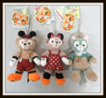 ダッフィーシェリーメイジェラトーニ ぬいぐるみバッチ 仮装 ハロウィン 2015 東京ディズニーシー限定 2015年ハロウィン キャンディケース