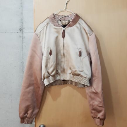 希少 美品 高級 バーバリープロ―サム ショート丈 MA-1 サイズ44 