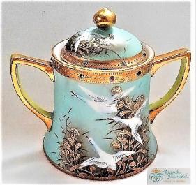 オールドニッポン　フライングスワン　白鳥飛翔　 シュガーポット