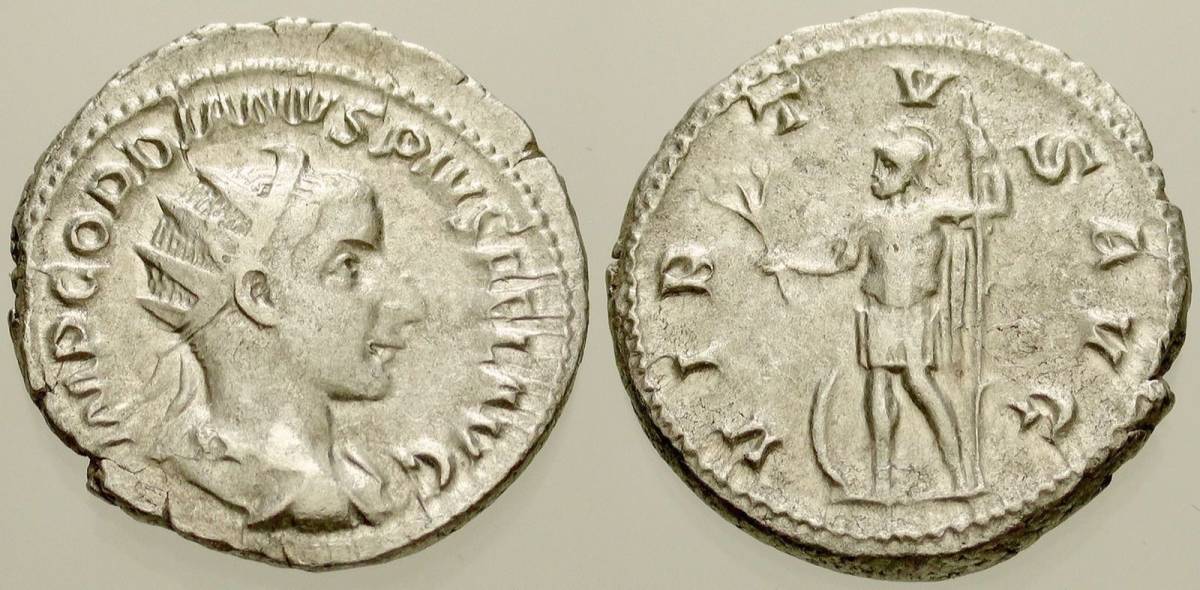 5⁄5 ゴルディアヌス3世 - 古代ローマ帝国 AU アントニニアヌス銀貨