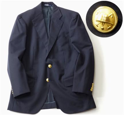◇定価9万 【 POLO ラルフローレン 】 金ボタン 紺ブレザー メンズL 