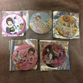 デジモンアドベンチャーtri. 八神ヒカリ缶バッジ4点＋望月芽心セット_1