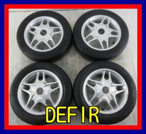 タイヤホイール DEFIR 13インチ 4.5J +42 4H マルチ12H 100 110 114.3 Hankook OPTIMO ...